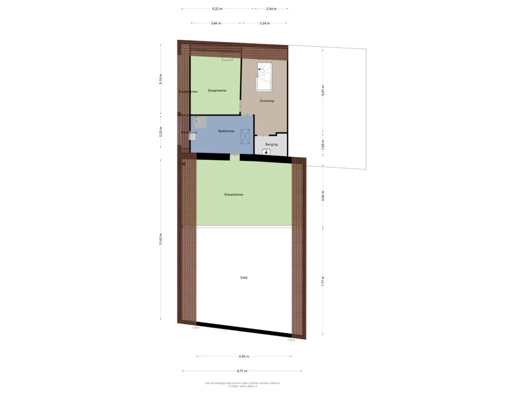 Bekijk plattegrond van Eerste Verdieping van Kerkstraat 9