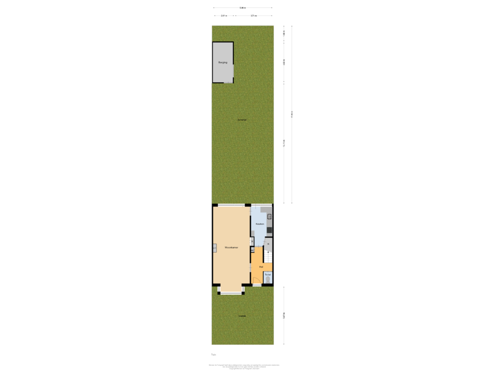 View floorplan of Tuin of Prinses Christinalaan 113