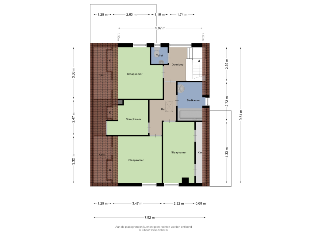 View floorplan of Eerste Verdieping of Veldmaterstraat 200