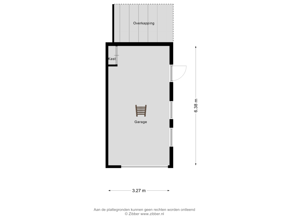 View floorplan of Berging of Veldmaterstraat 200