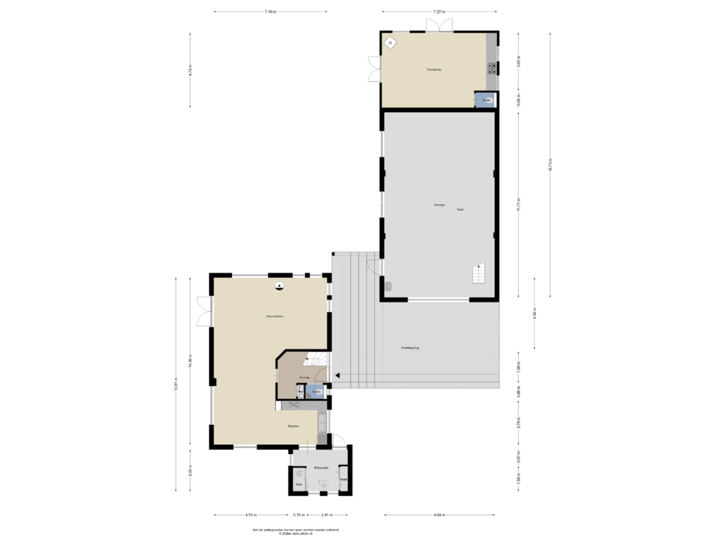 View floorplan of Begane Grond of Lenteweg 82