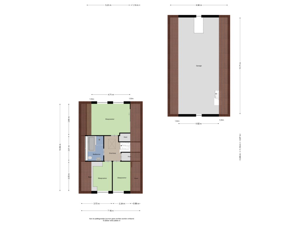 View floorplan of Eerste Verdieping of Lenteweg 82