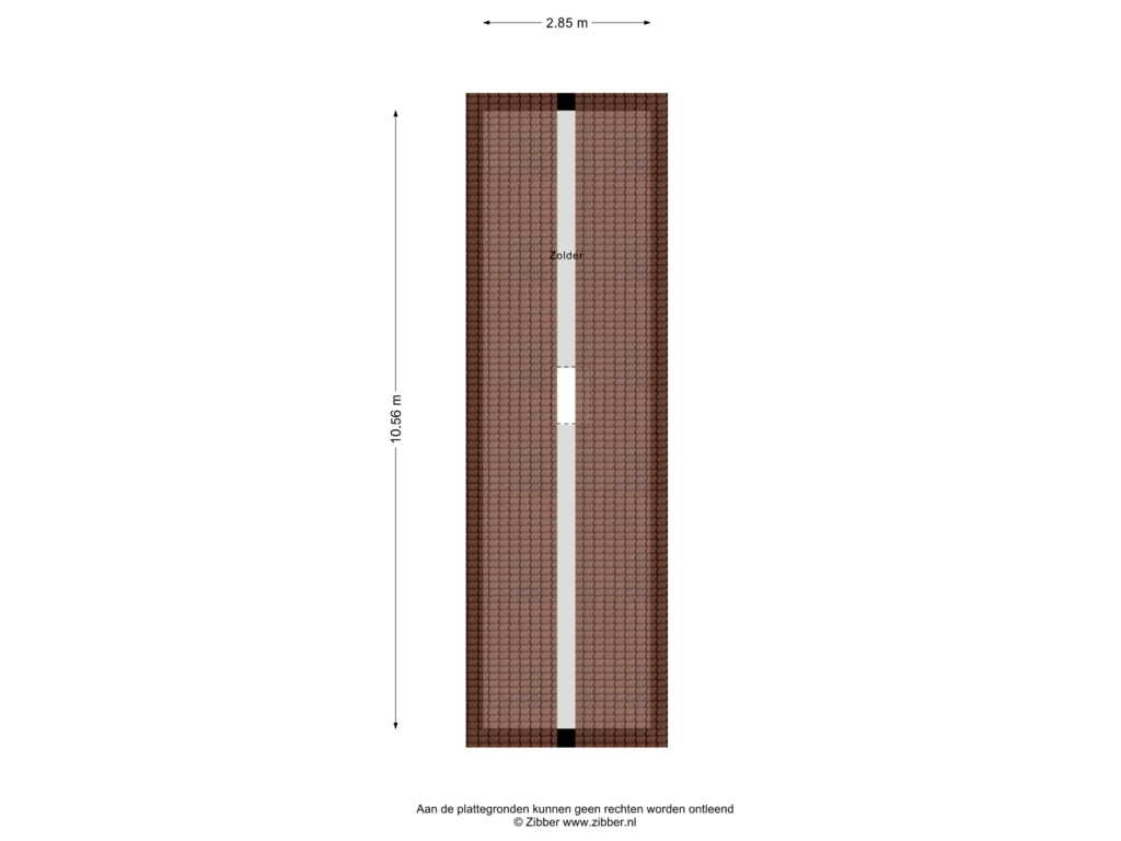 View floorplan of Zolder of Lenteweg 82