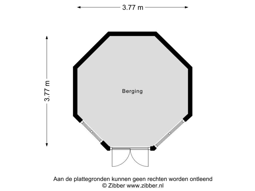 View floorplan of Berging of Lenteweg 82