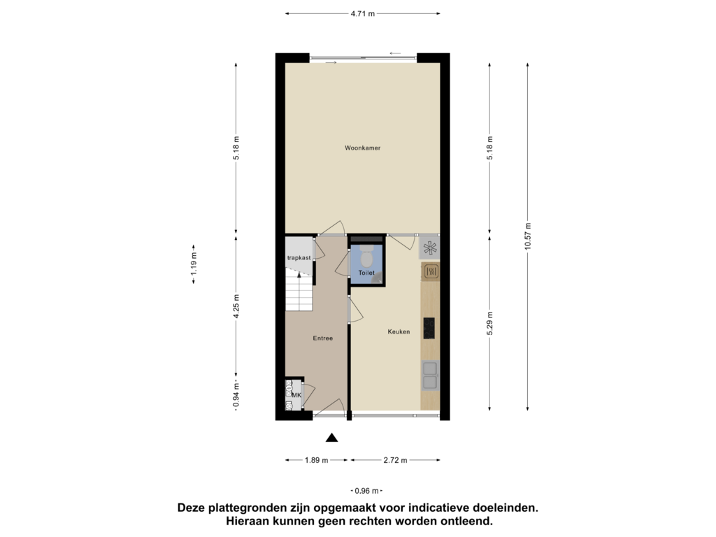 Bekijk plattegrond van Begane Grond van Joubertstraat 63