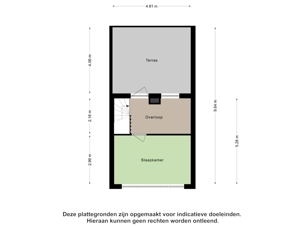 Bekijk plattegrond van Tweede Verdieping van Joubertstraat 63