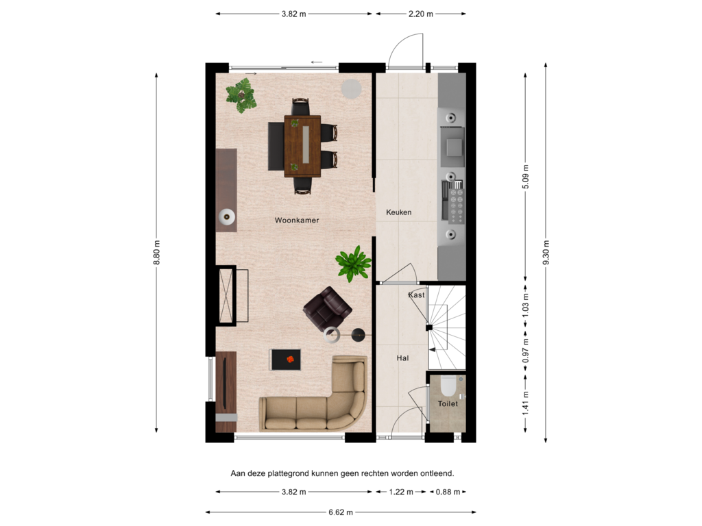 Bekijk plattegrond van BG van Zuijenstraat 19 van Burgemeester van Zuijenstraat 19