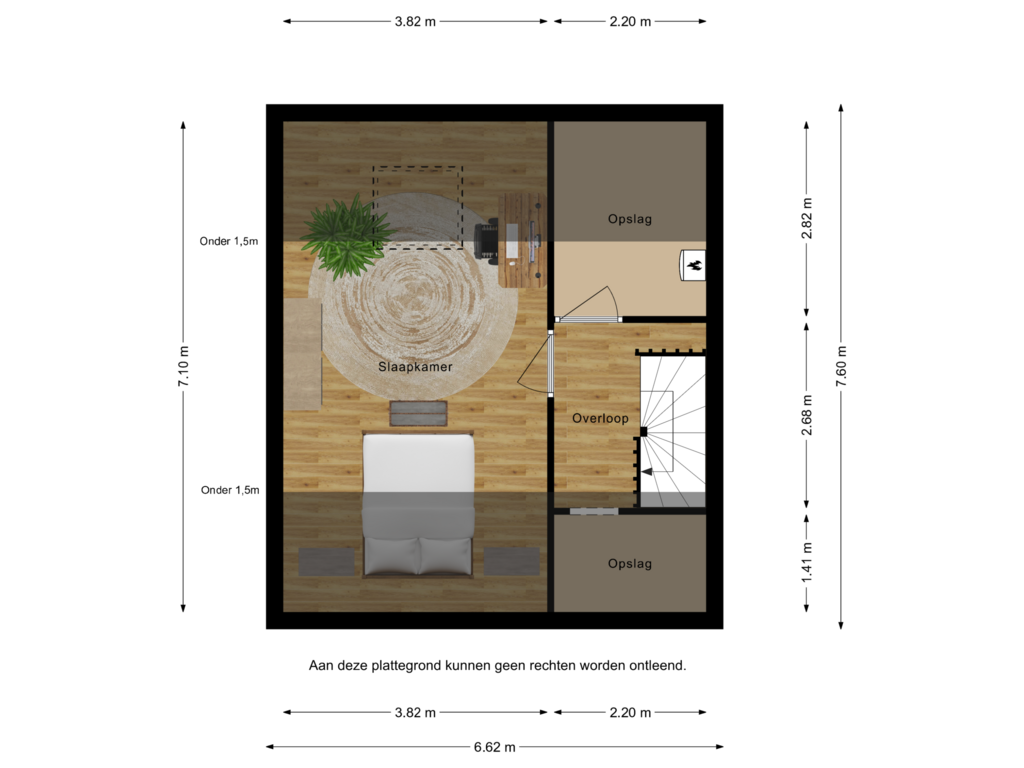 Bekijk plattegrond van 2eV van Zuijenstraat 19 van Burgemeester van Zuijenstraat 19