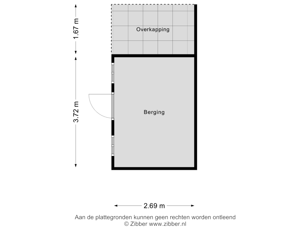 View floorplan of Berging of de Meute 52