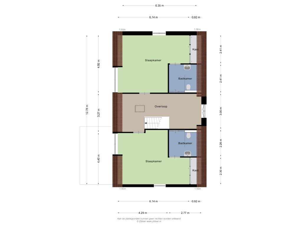 View floorplan of Bijgebouw zolder of Elzenbosweg 20