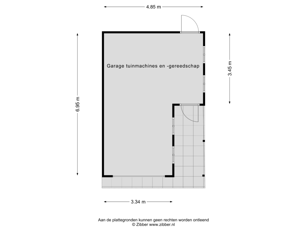 View floorplan of Garage 2 of Elzenbosweg 20