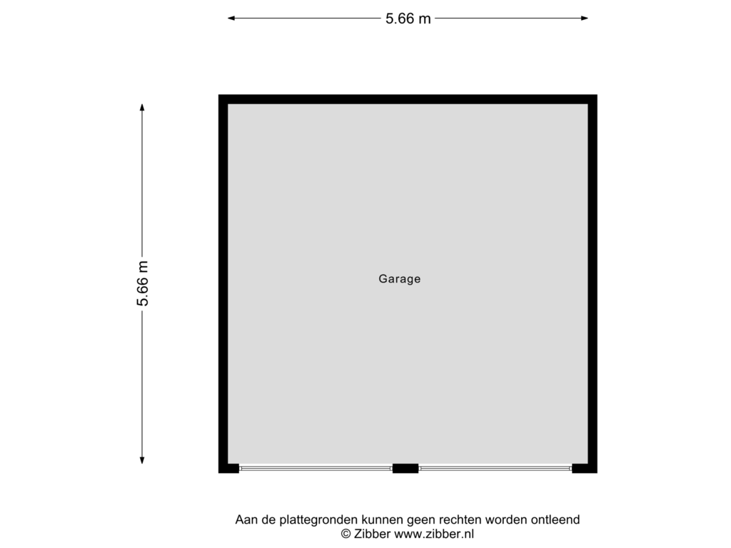 Bekijk plattegrond van Garage van Hilvarenbeekseweg 9