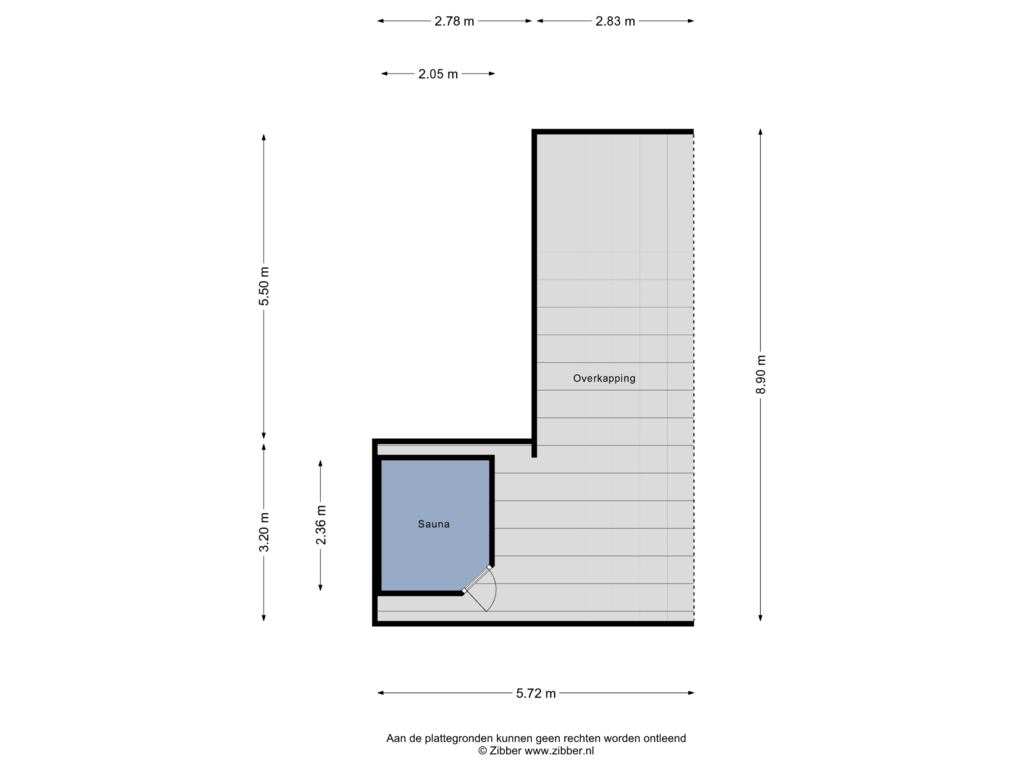 Bekijk plattegrond van Sauna van Hilvarenbeekseweg 9