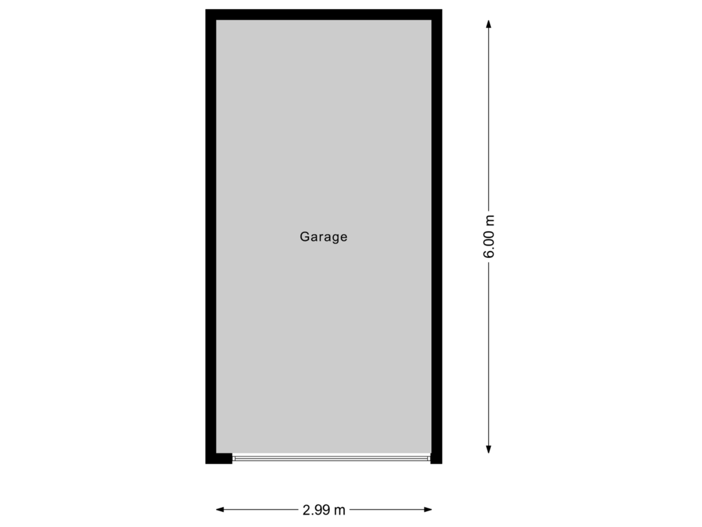 Bekijk plattegrond van Garage van Kanaalweg-West 66-B