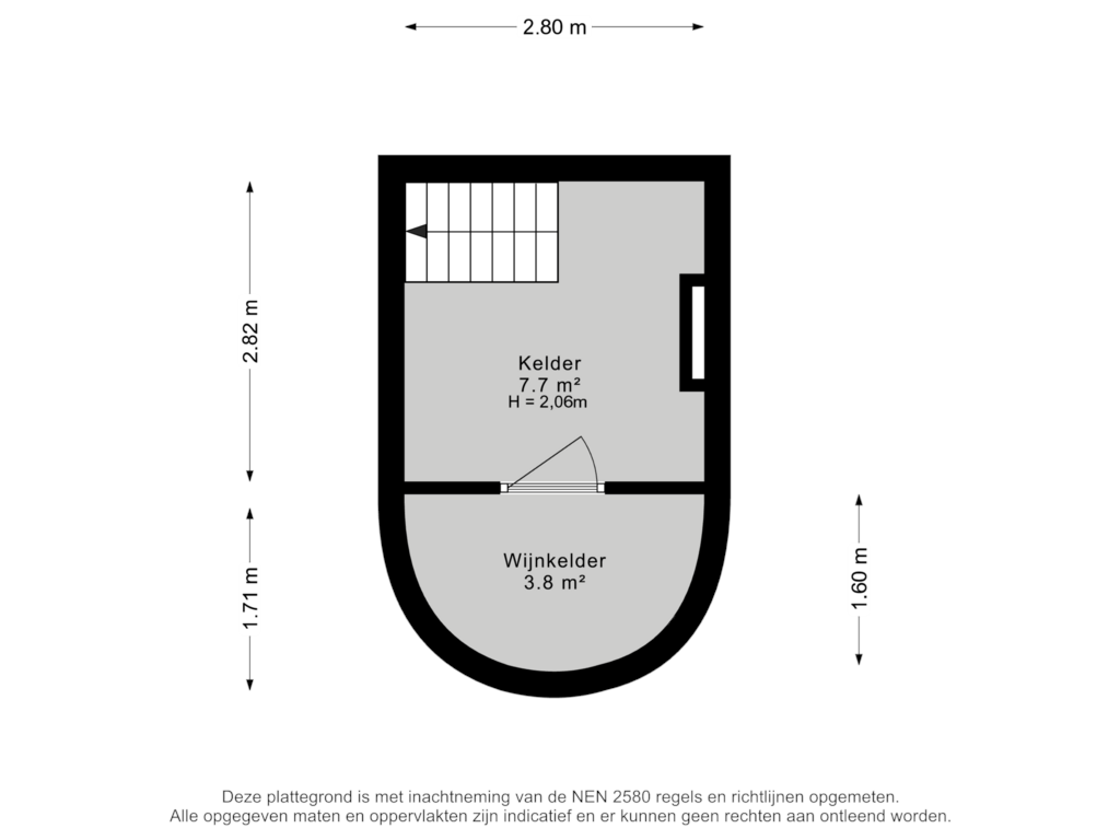 Bekijk plattegrond van Kelder van Prinses Margrietlaan 8