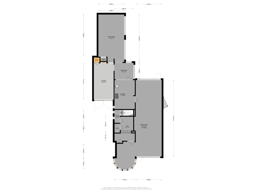 Bekijk plattegrond van begane grond van Prinses Margrietlaan 8