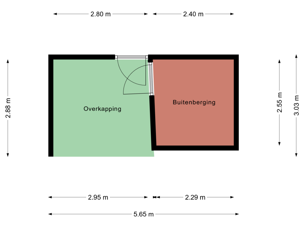 View floorplan of Buitenberging of Mariadal 34