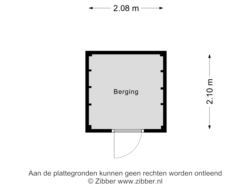 Bekijk plattegrond van Berging van Honingbijstraat 15