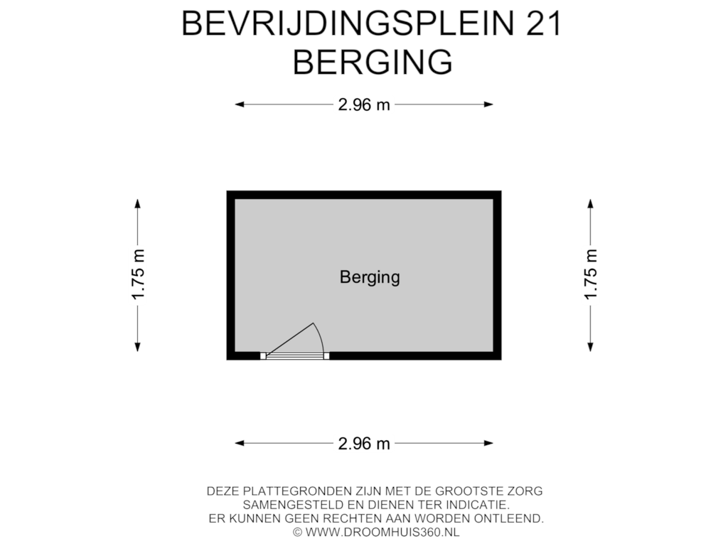 Bekijk plattegrond van Berging van Bevrijdingsplein 21