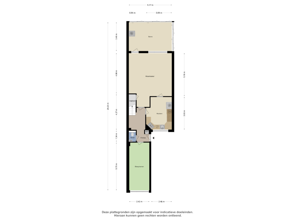 Bekijk plattegrond van Begane Grond van Klarinetstraat 31