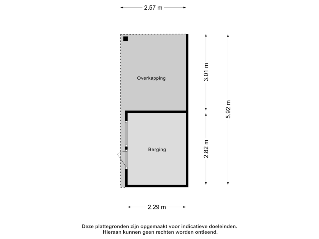 Bekijk plattegrond van Berging van Klarinetstraat 31