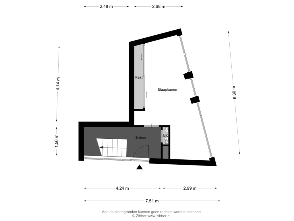 Bekijk plattegrond van Begane Grond van Pruimboomsteeg 21