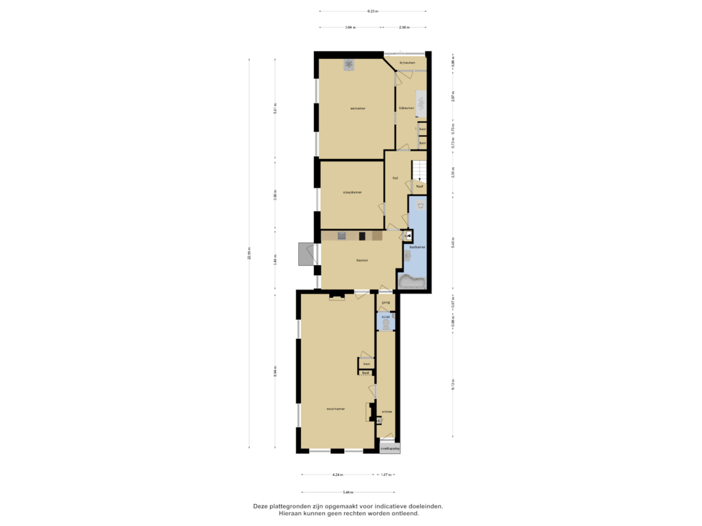 Bekijk plattegrond van Begane Grond van Zuiderzeestraatweg 292