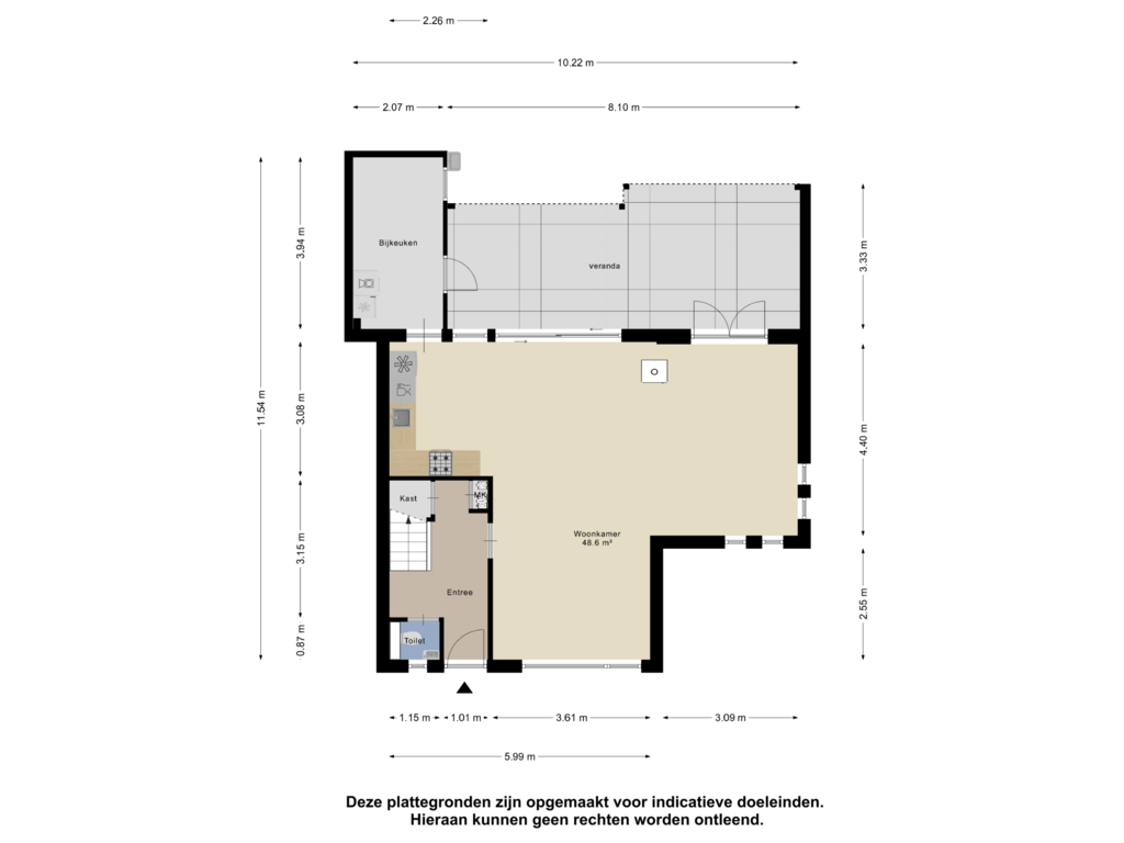 Bekijk plattegrond van Begane Grond van Grietmanslaan 45