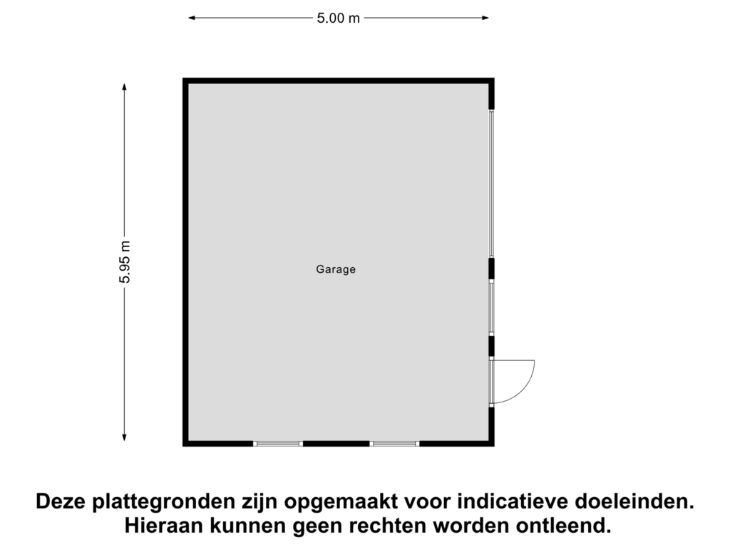 Bekijk plattegrond van Garage van Grietmanslaan 45