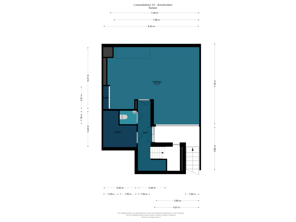 View floorplan of KELDER of Lisdoddelaan 31