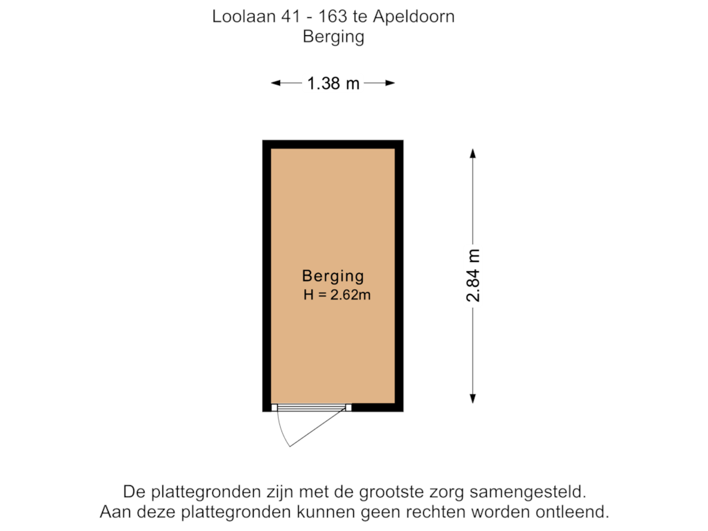 View floorplan of Berging of Loolaan 41-163