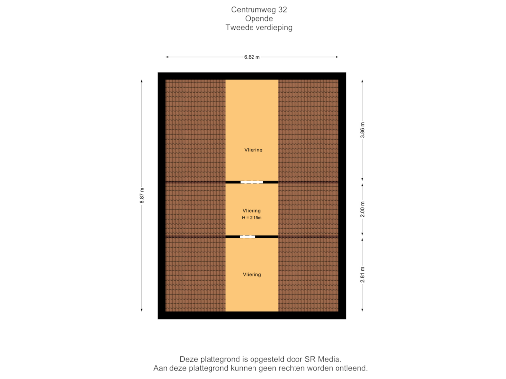 View floorplan of Vliering of Centrumweg 32