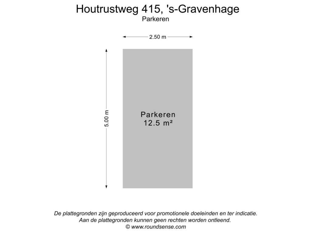 Bekijk plattegrond van Parkeren van Houtrustweg 415