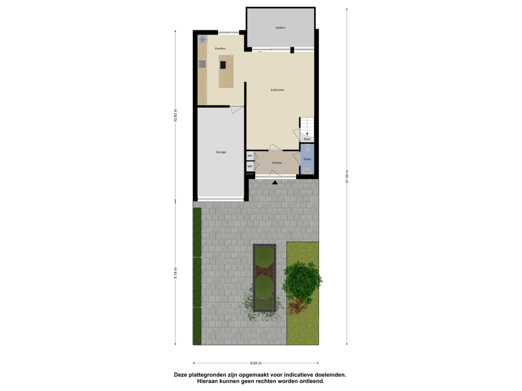 View floorplan of Begane Grond - Tuin of Waterweegbree 207