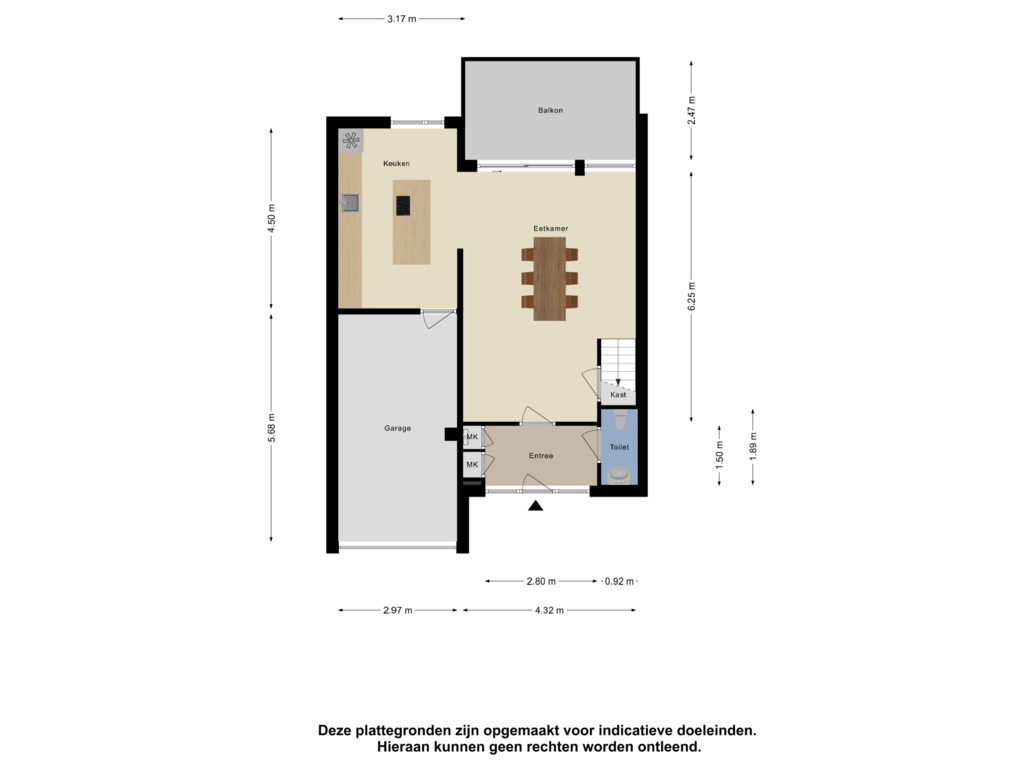 View floorplan of Begane Grond of Waterweegbree 207