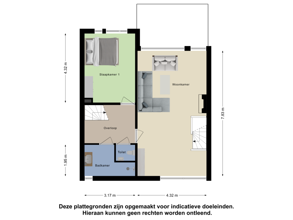 View floorplan of Eerste Verdieping of Waterweegbree 207