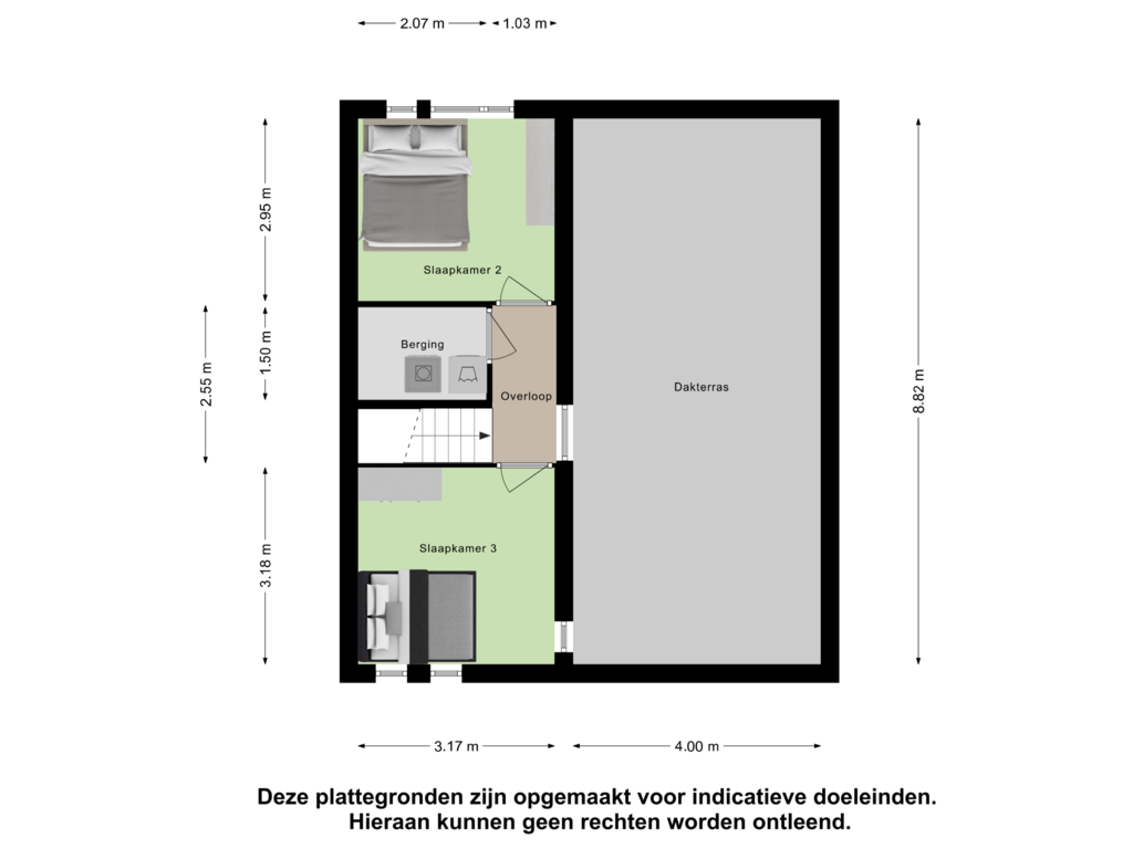 View floorplan of Tweede Verdieping of Waterweegbree 207