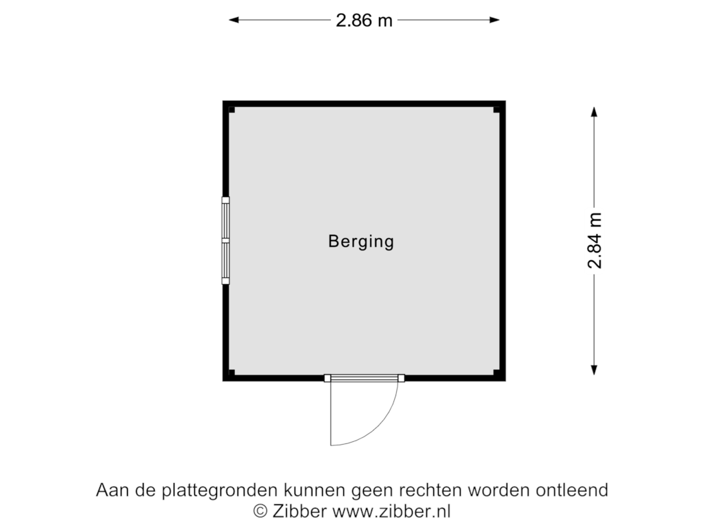 Bekijk plattegrond van Berging van Boterbloemstraat 38