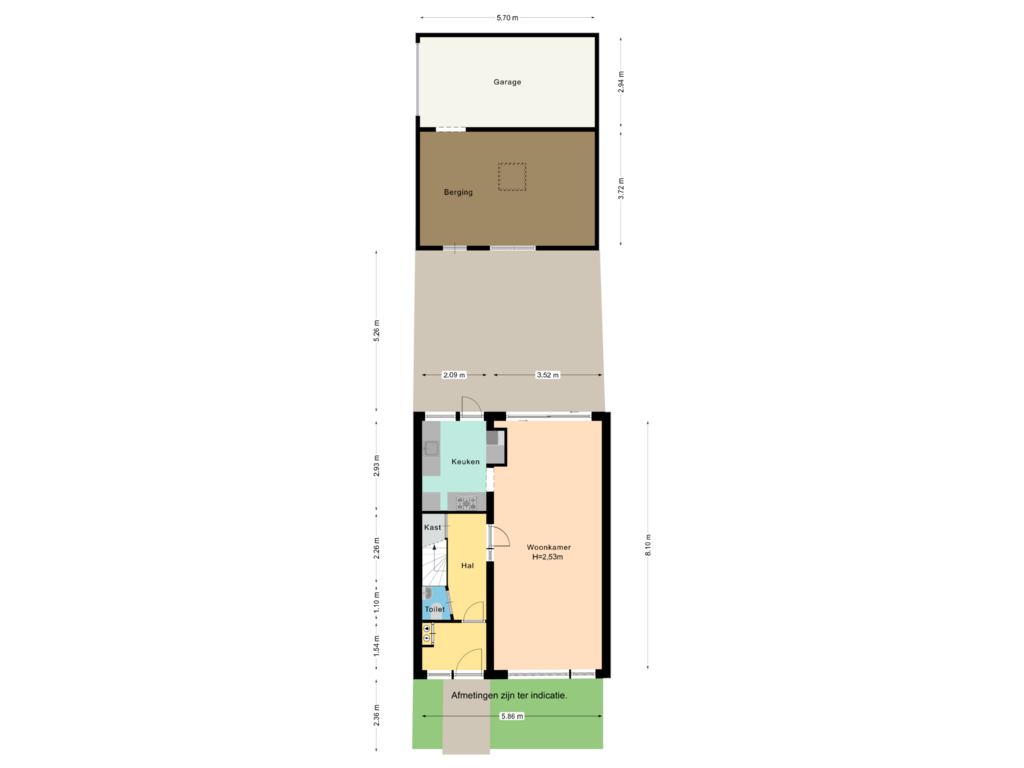 Bekijk plattegrond van Perceel van Prinses Marijkelaan 1