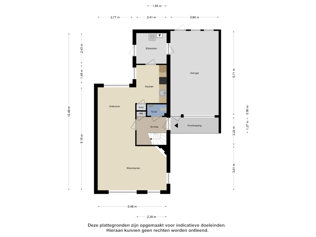 Bekijk plattegrond van Begane Grond van Aalbershof 28