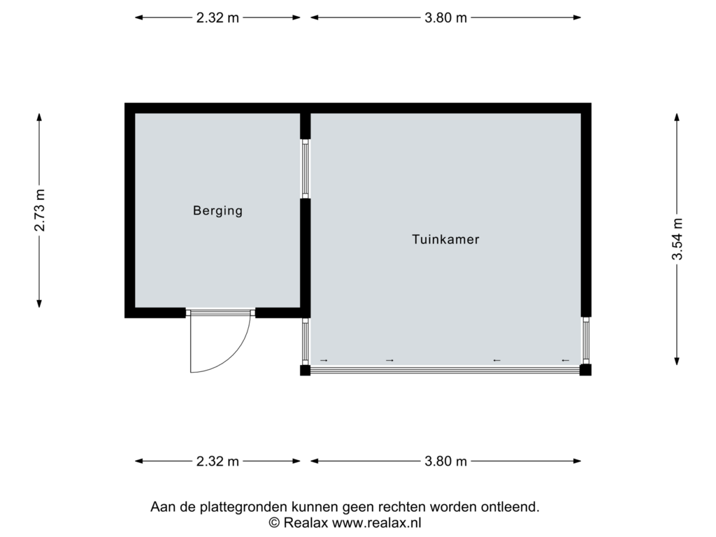 Bekijk plattegrond van Berging van Glassnijder 1