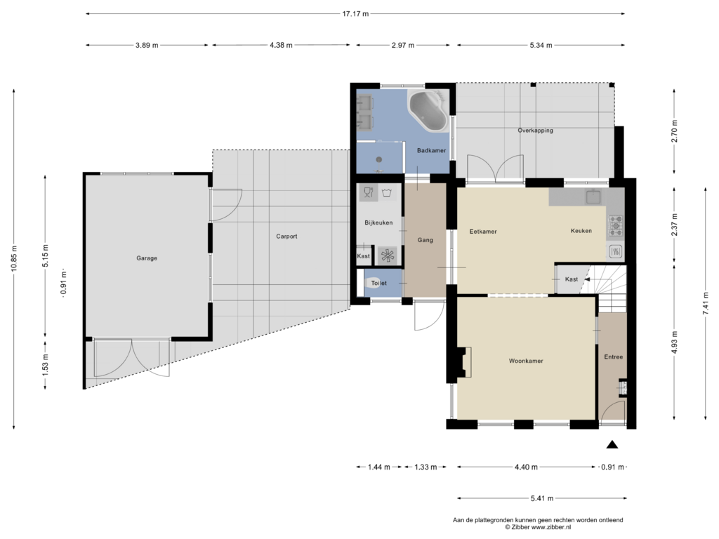 Bekijk plattegrond van Begane grond van De Klinker 33