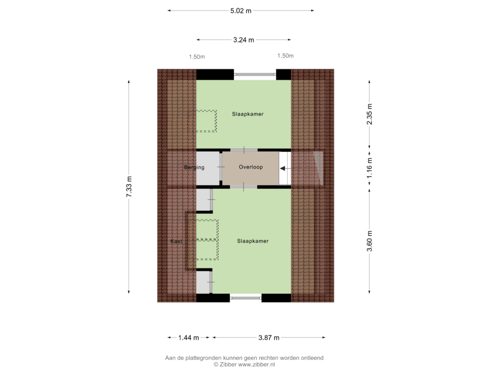 Bekijk plattegrond van Eerste Verdieping van De Klinker 33