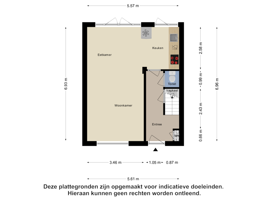 Bekijk plattegrond van Begane Grond van Itterestraat 90