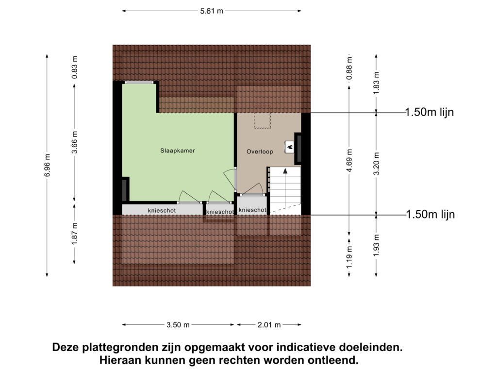 Bekijk plattegrond van Tweede Verdieping van Itterestraat 90