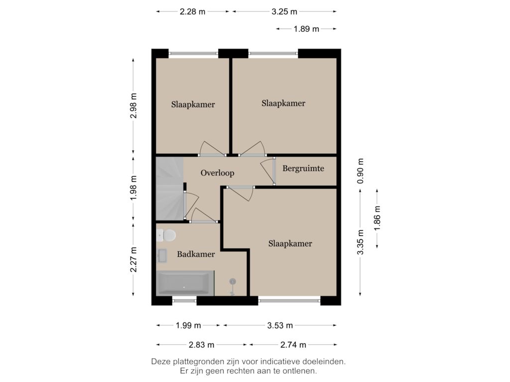 Bekijk plattegrond van 1e Verdieping van Brederolaan 67