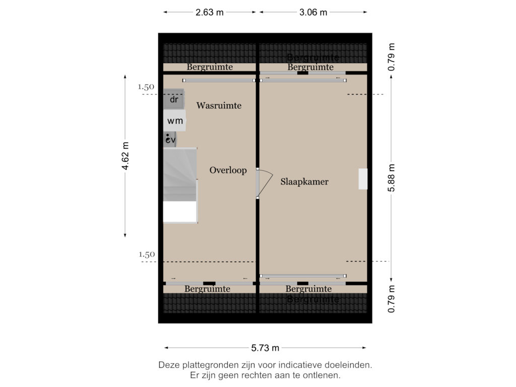 Bekijk plattegrond van 2e Verdieping van Brederolaan 67