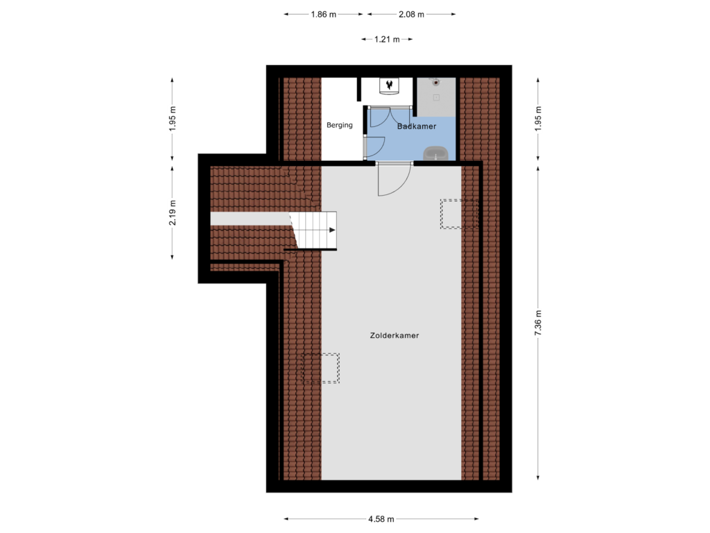 Bekijk plattegrond van 2e Verdieping van Pennendijk 40