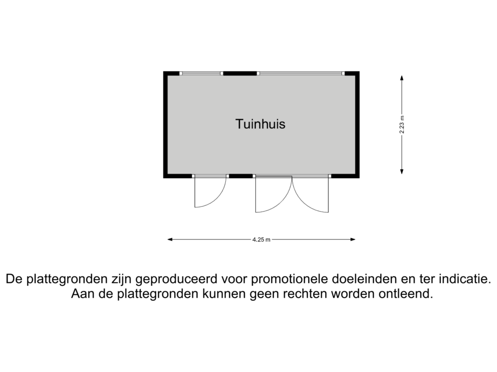 Bekijk plattegrond van Tuinhuis van Rijpersweg 19