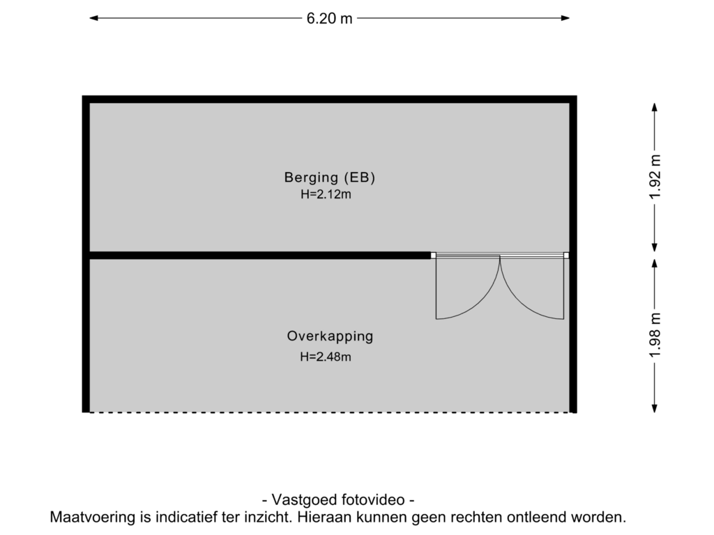 View floorplan of Berging of Sandenburgstraat 32